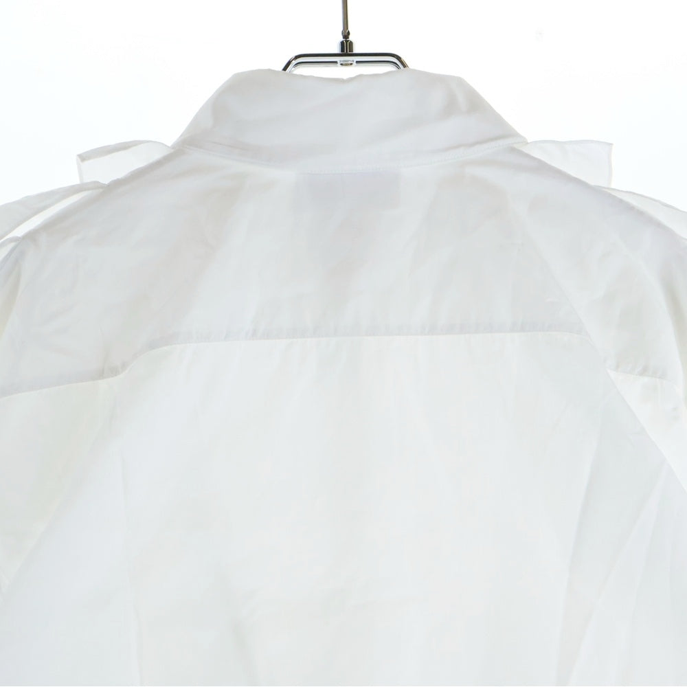 CHANEL(シャネル) ラインストーン フリル ブラウス 長袖シャツ レディース ホワイト P73037V12974