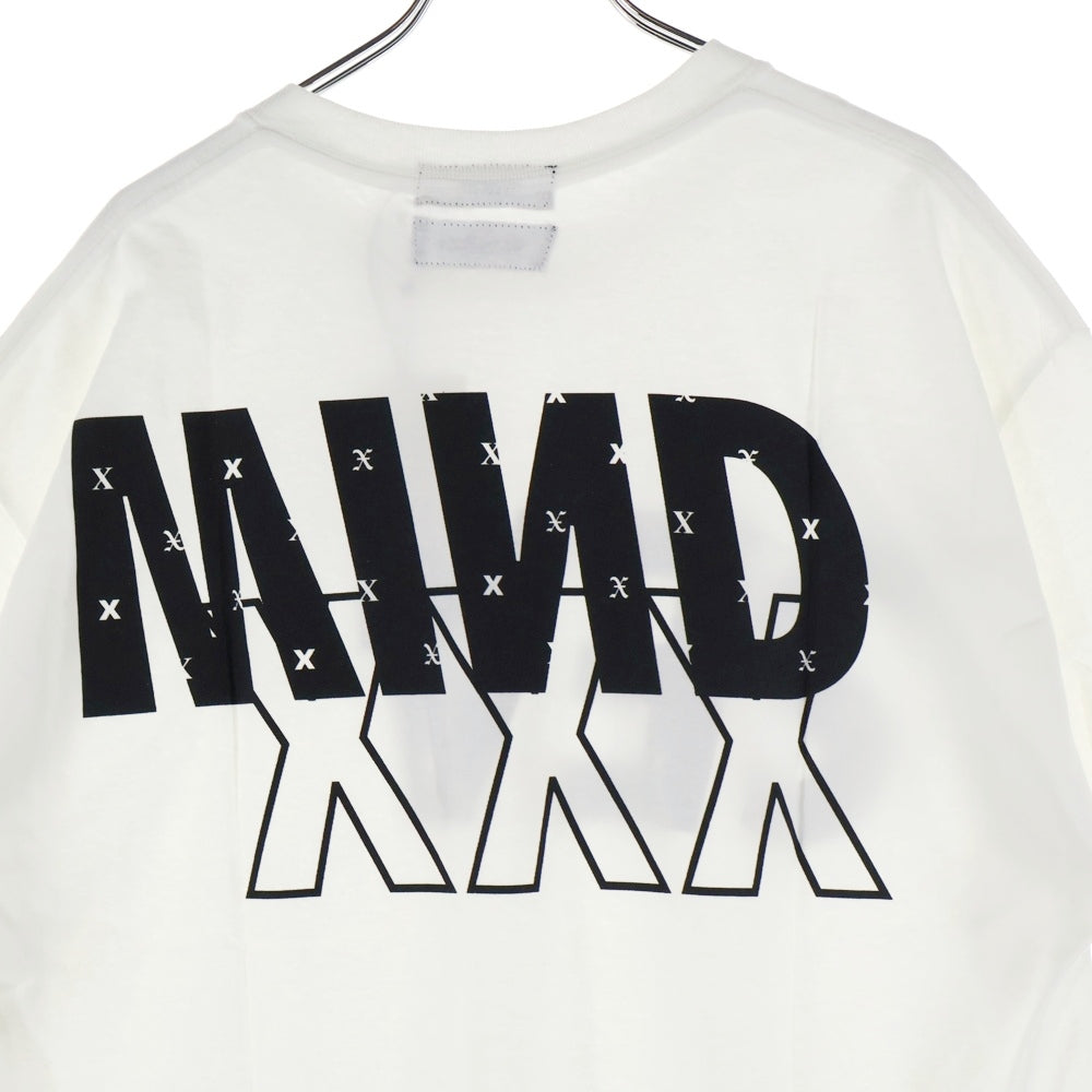 WIND AND SEA(ウィンダンシー) ×GOD SELECTION XXX WDS monogram T-SHIRT ゴッドセレクション モノグラム ロゴプリント クルーネック 半袖Tシャツ カットソー ホワイト XXX-WDS-05