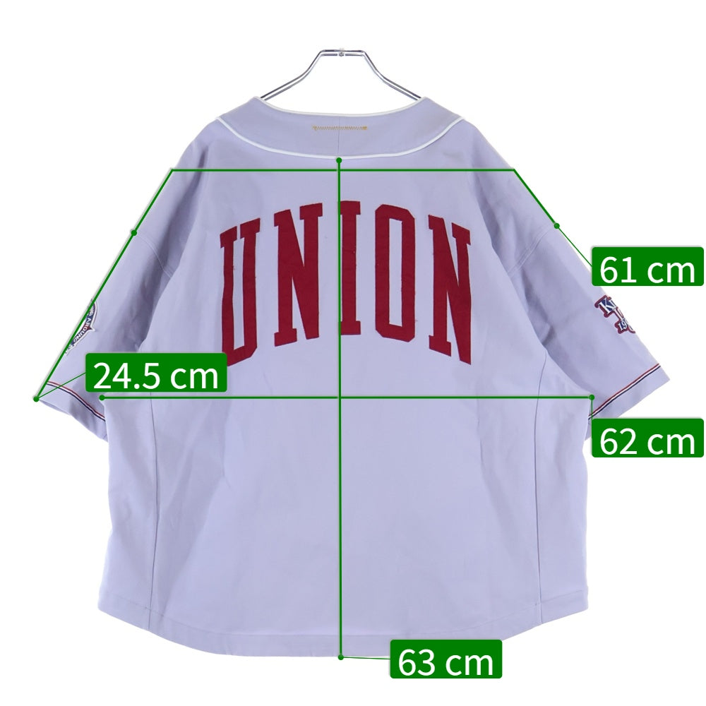 UNION(ユニオン) 24SS MARKHAM JERSEY ベースボール 半袖シャツ パープル WSS-210