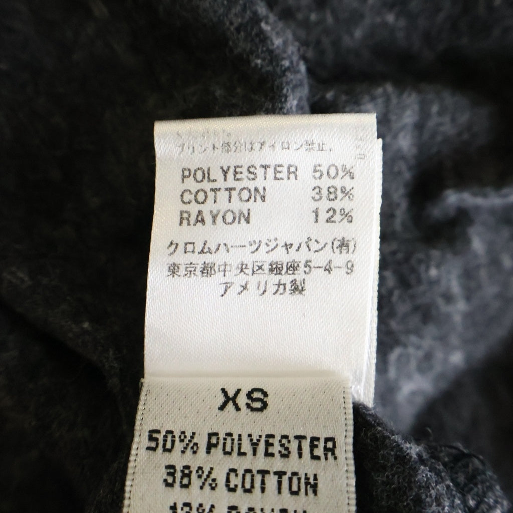 CHROME HEARTS(クロムハーツ) AMERICAN FLAG S/S TEE アメリカンフラッグ ヘンリーネック 半袖Tシャツ カットソー グレー
