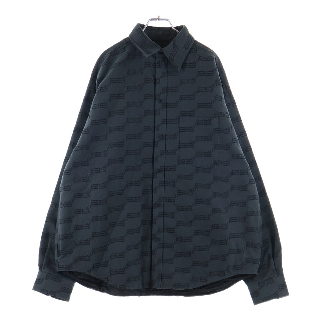 BALENCIAGA(バレンシアガ) BBロゴ 中綿入り ブルゾンジャケット グレー 719873 TM030