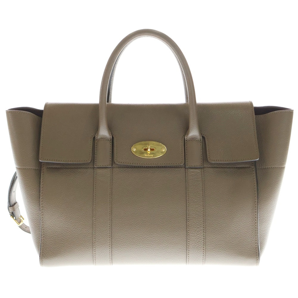 Mulberry(マルベリー) ベイズウォーター 2WAY ハンドバッグ ショルダーバッグ ベージュ系 レザー レディース