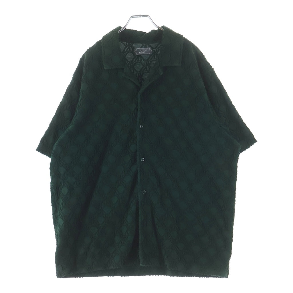 KITH(キス) Embroidered Open Collar Shirt エンブロイダリー オープンカラー半袖シャツ グリーン 25051060000920