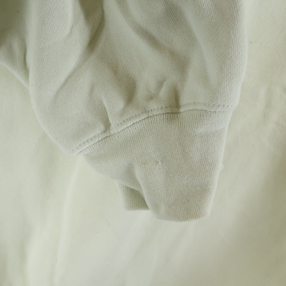 FEAR OF GOD ESSENTIALS(フィアオブゴッド エッセンシャルズ) SWEATSHIRT フロントラバーロゴ クルーネックスウェットトレーナー アイボリー