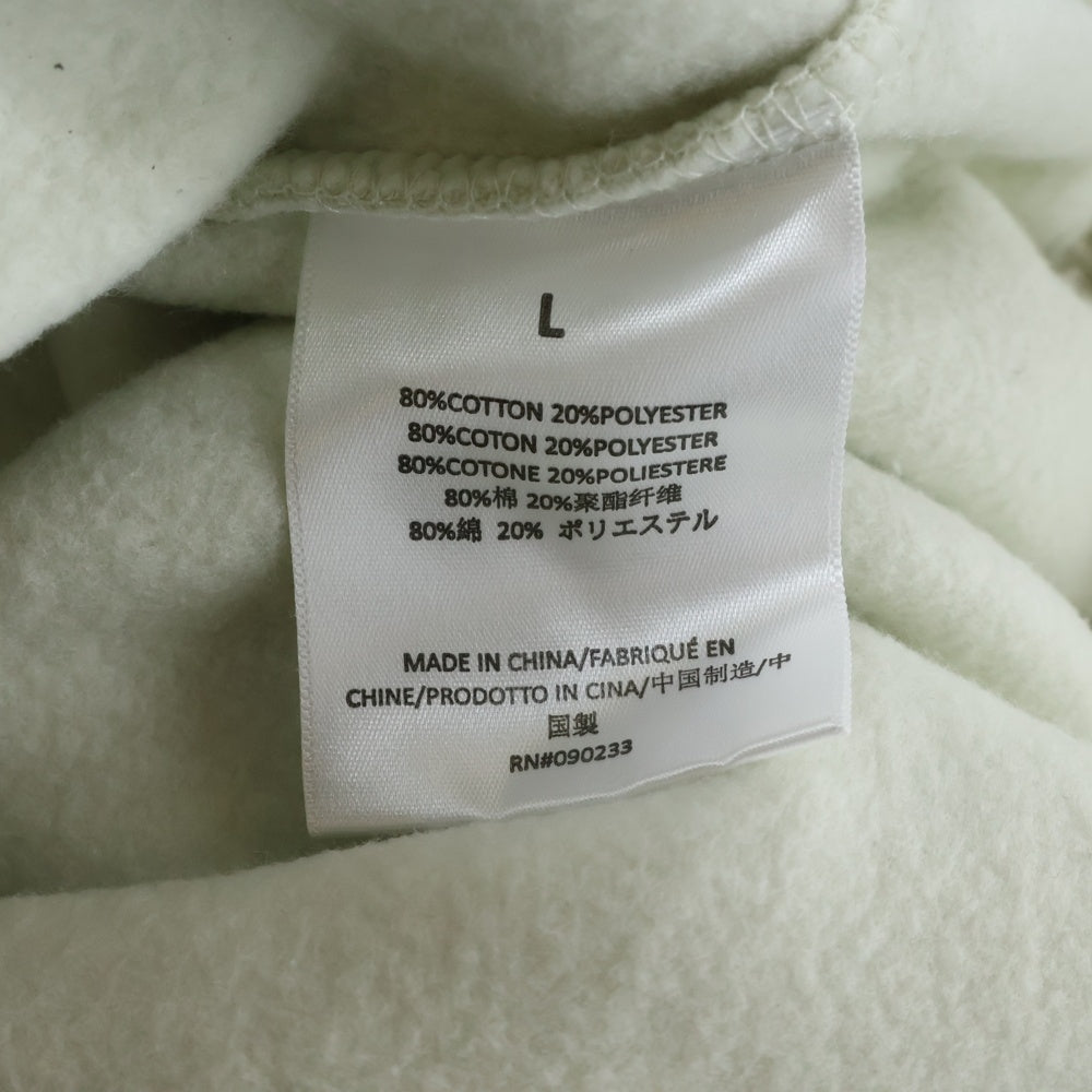 FEAR OF GOD ESSENTIALS(フィアオブゴッド エッセンシャルズ) SWEATSHIRT フロントラバーロゴ クルーネックスウェットトレーナー アイボリー