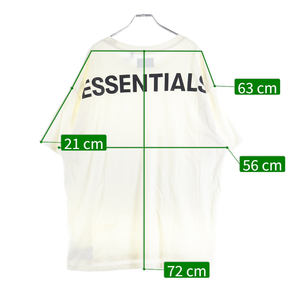 ESSENTIALS FEAR OF GOD(エッセンシャル フィアオブゴッド) バックロゴプリント クルーネック 半袖Tシャツ ホワイト
