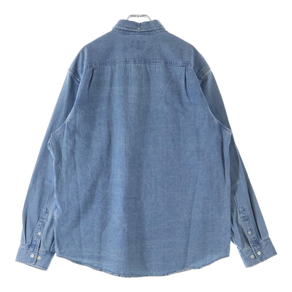 SUPREME(シュプリーム) 20AW Classic Logo Denim Shirt クラシックロゴ刺繍 長袖ボタンダウンシャツ インディゴ