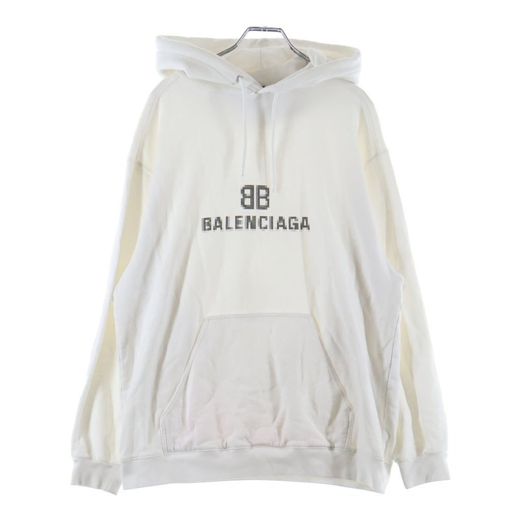 BALENCIAGA(バレンシアガ) オーバーサイズロゴパーカー フーディー ホワイト #XS 600583 レディース