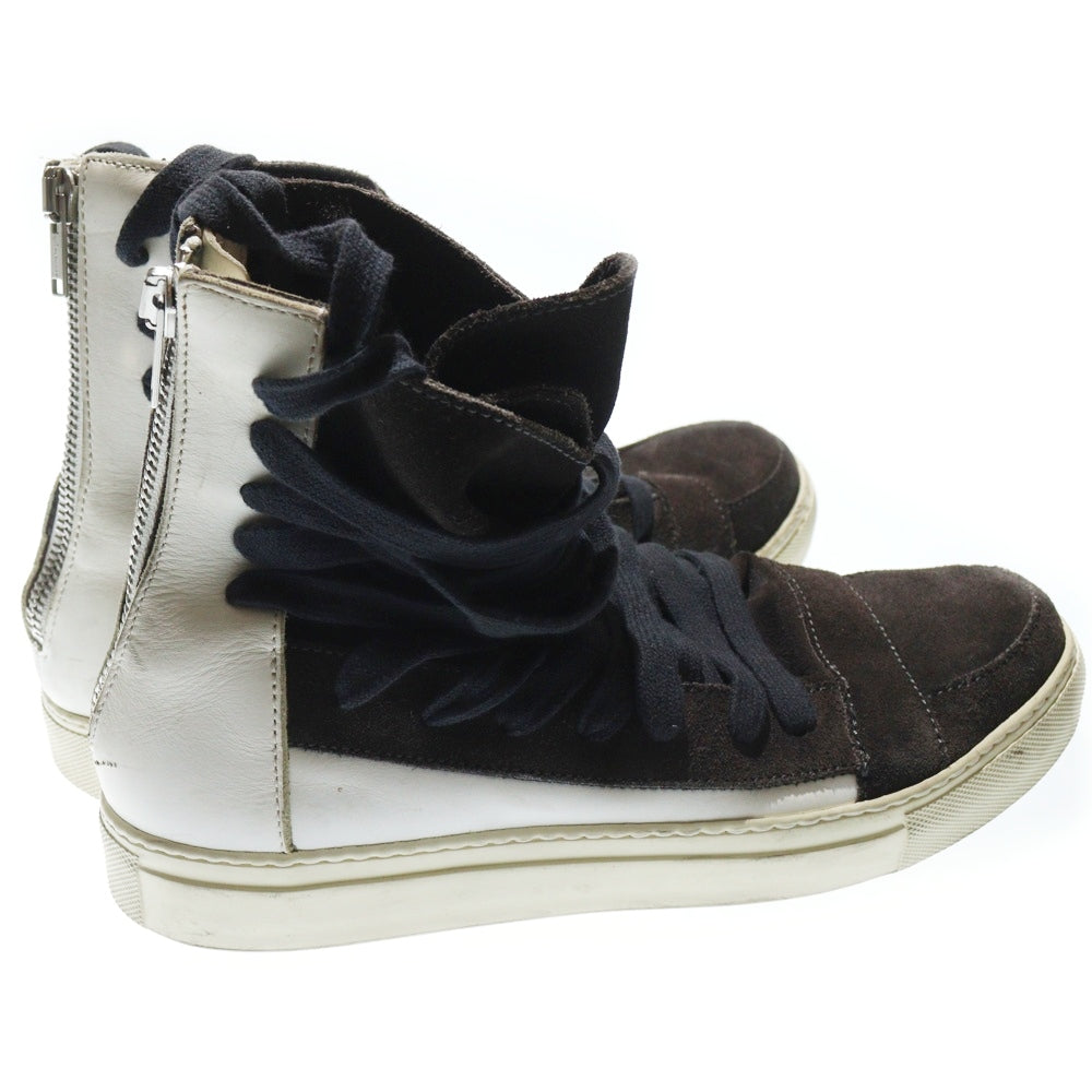 KRIS VAN ASSCHE(クリス ヴァン アッシュ) MULTIRACE SNEAKERS マルチレース スエード ハイカットスニーカー ブラック
