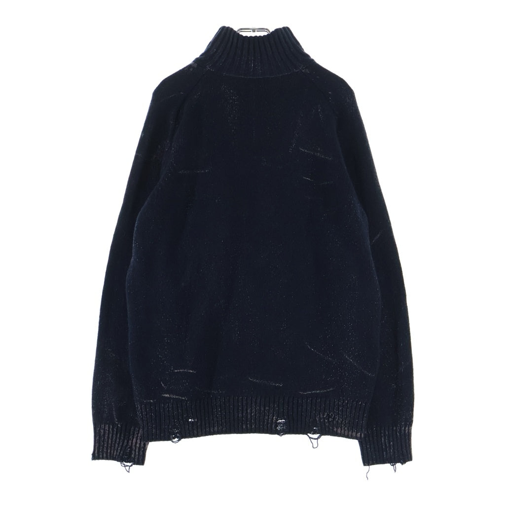 DIESEL(ディーゼル) K-MAXIME ハーフジップ ハイネックニット ネイビー A21399