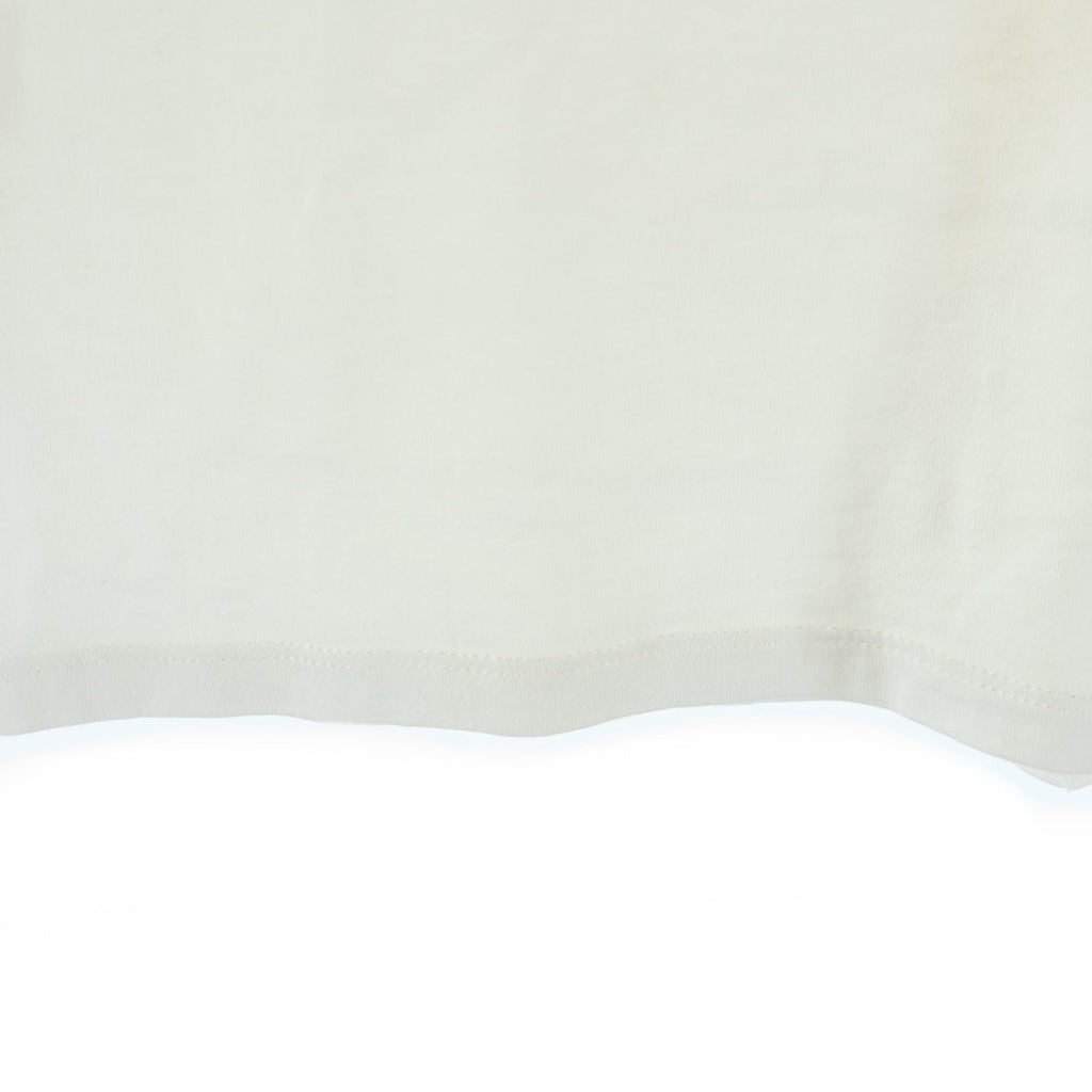 CELINE(セリーヌ) フロントトリンオフロゴ クルーネック半袖カットソーTシャツ ホワイト レディース 2X872671Q
