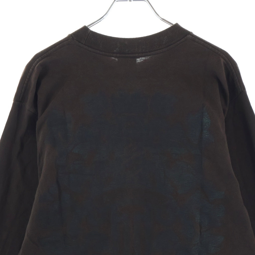 CHROME HEARTS(クロムハーツ) OLD ネックロゴ バックヴァインダガープリント 長袖Tシャツカットソー