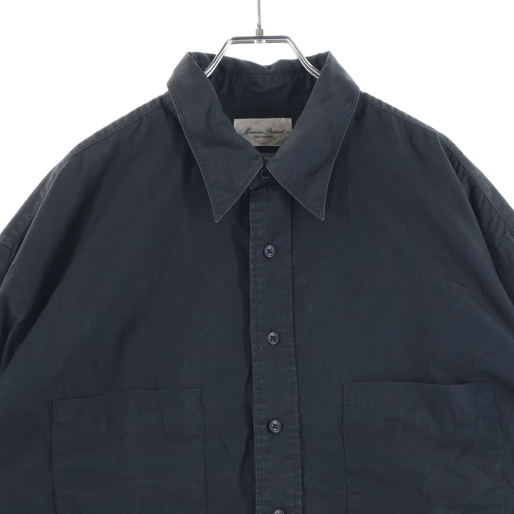 Marvine Pontiak shirt makers(マーヴィンポンティアックシャツメイカーズ) Round Tail 2 Pocket MPSM-2008S レギュラーカラー ダブル ポケット 長袖 シャツ