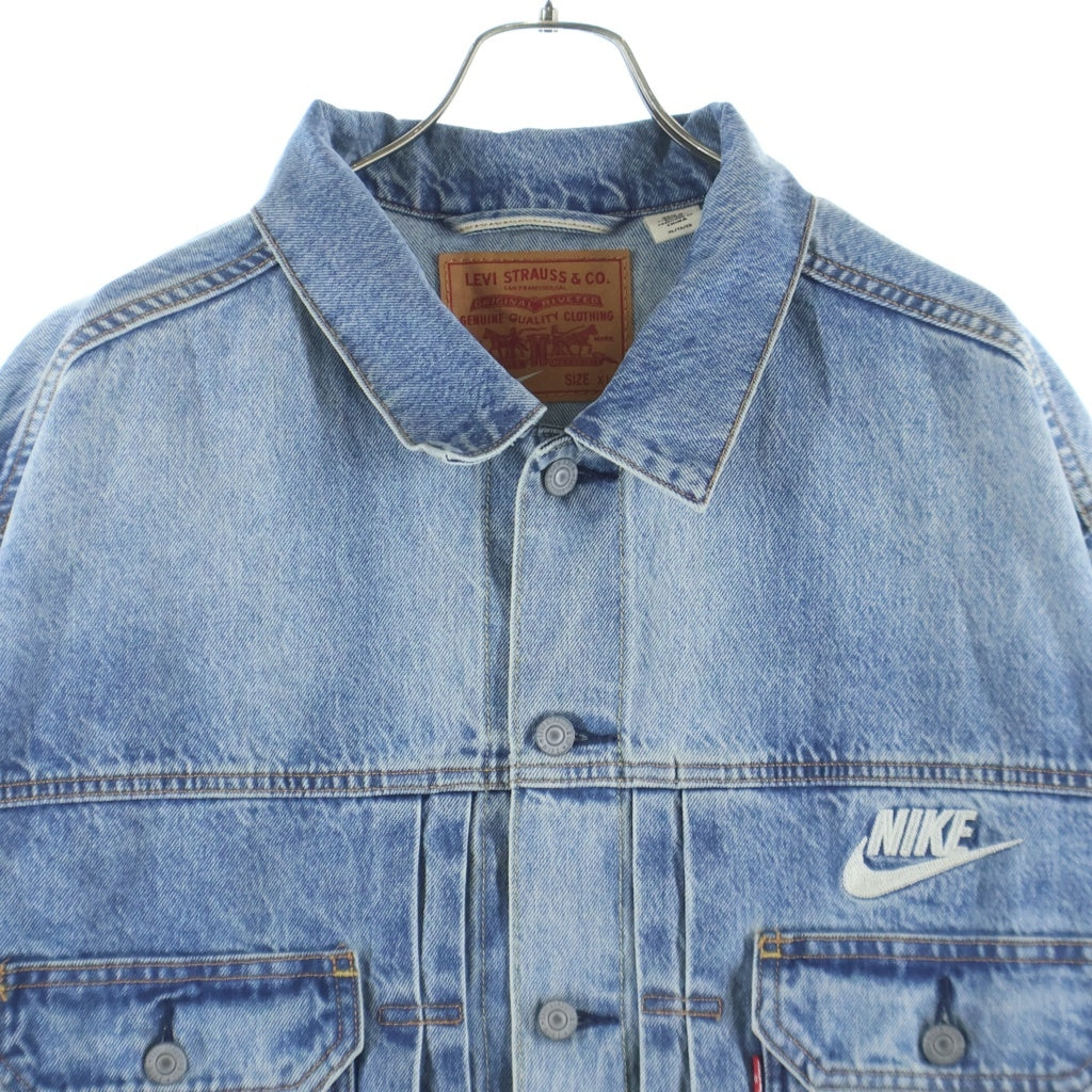Levi's(リーバイス) × NIKE Denim Trucker Jacket ナイキ ロゴエンブロイダリー デニム トラッカージャケット インディゴ PC9-002TM-0000