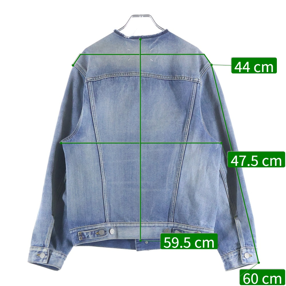 Maison Margiela(メゾンマルジェラ) Collarless Denim Trucker Jacket カラーレス デニムトラッカージャケット レディース インディゴ SI1AM0006