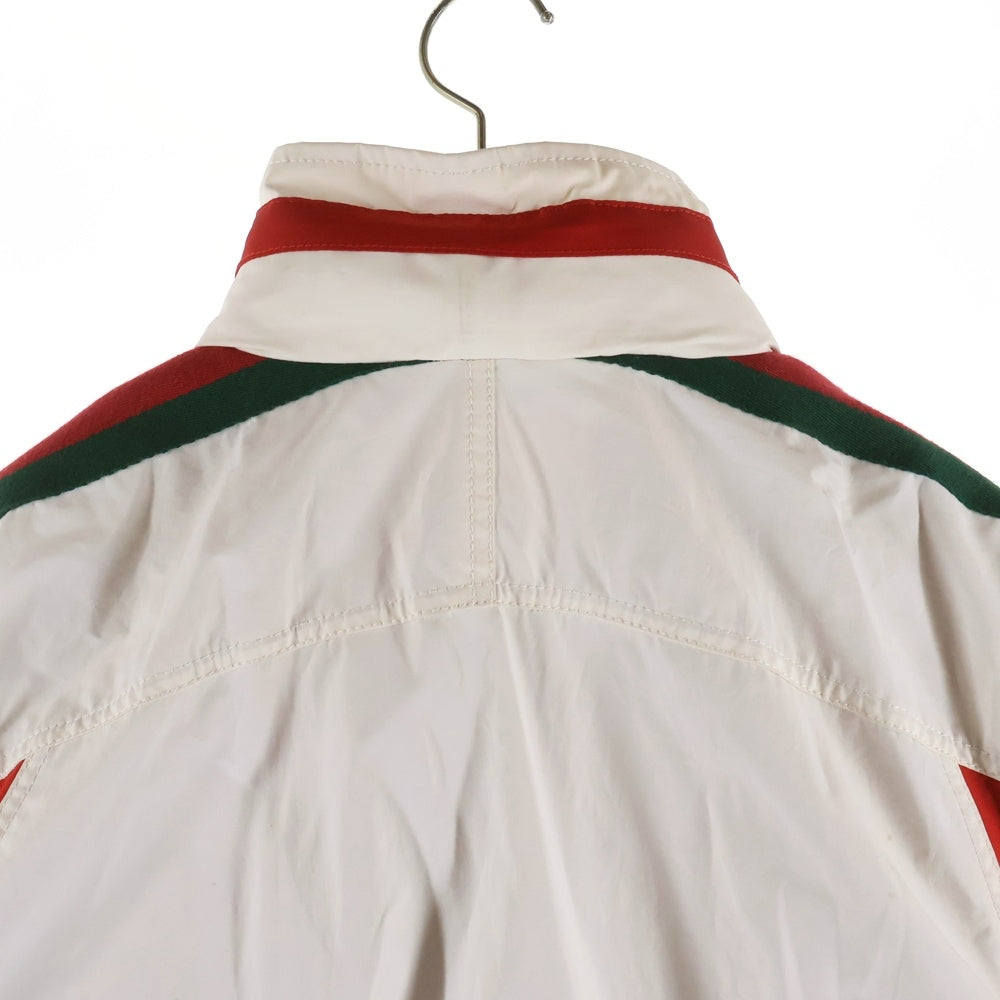 GUCCI(グッチ) Canvas Jacket 裏地メッシュ ジップアップジャケット ホワイト 599933 XDAOX