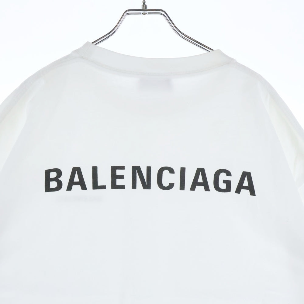 BALENCIAGA(バレンシアガ) T-Shirt ロゴプリント半袖Tシャツ ホワイト 612966 TIVG5