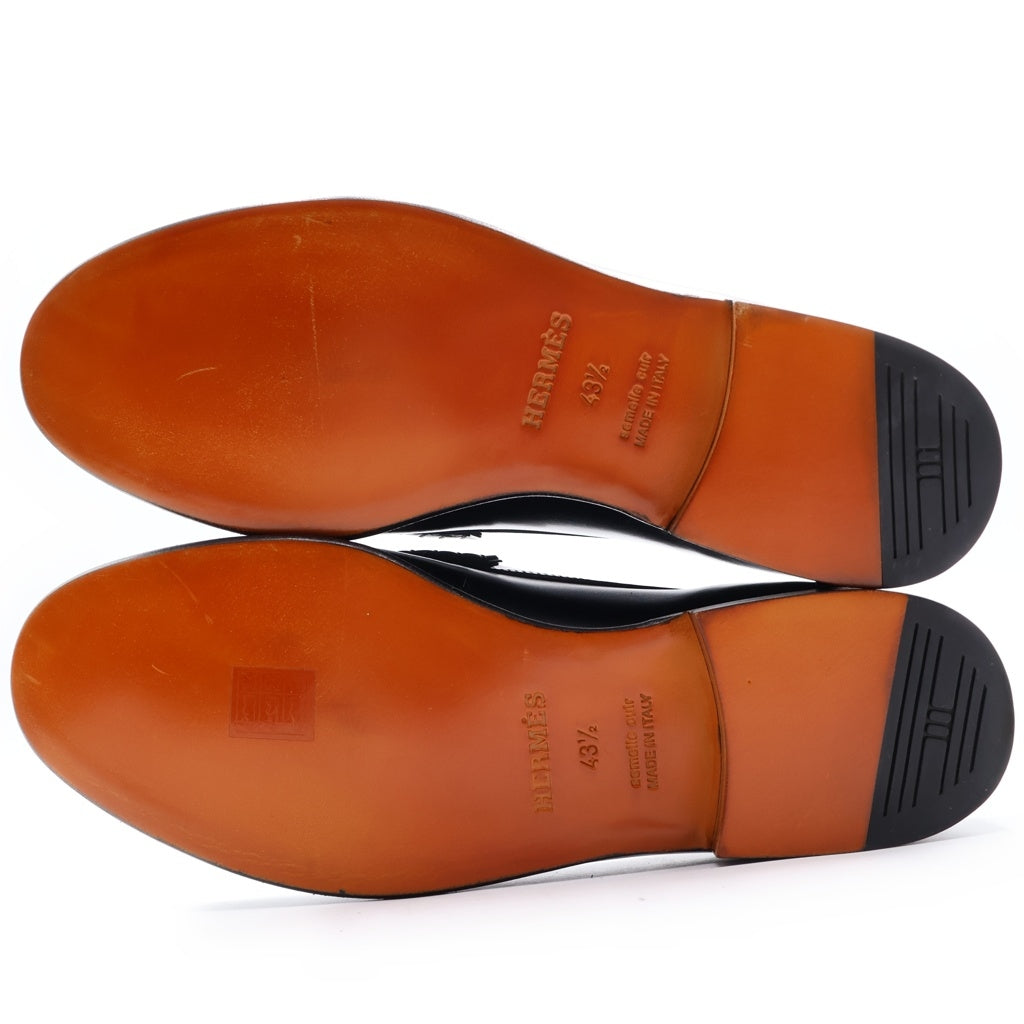 HERMES(エルメス) ケネディ レザー モカシンシューズ ローファー ブラック 151424ZH