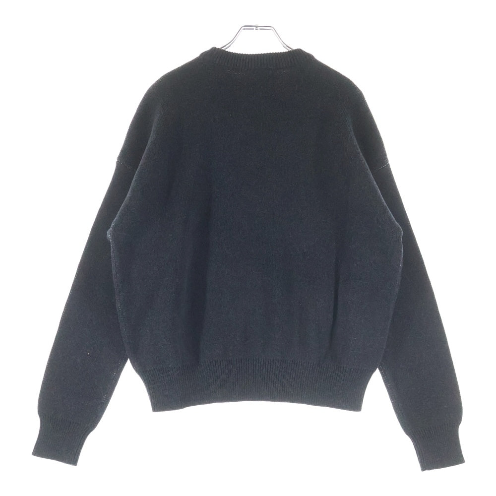 FEAR OF GOD ESSENTIALS(フィアオブゴッド エッセンシャルズ) KNIT SWEATER ロゴプリント クルーネックニットセーター グレー