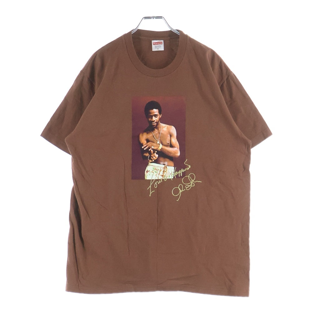 SUPREME(シュプリーム) 22SS AI Green Tee アルグリーン フォトプリントTシャツ 半袖クルーネックカットソー ブラウン