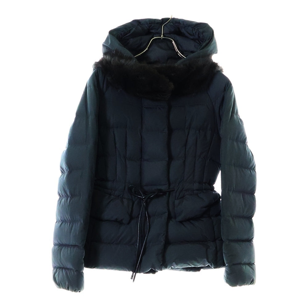 MONCLER(モンクレール) GRACIEUX ネックファーデザイン ジップアップダウンジャケット レディース ブラック 320934630110