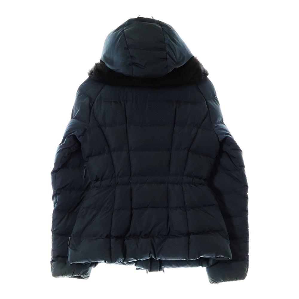 MONCLER(モンクレール) GRACIEUX ネックファーデザイン ジップアップダウンジャケット レディース ブラック 320934630110