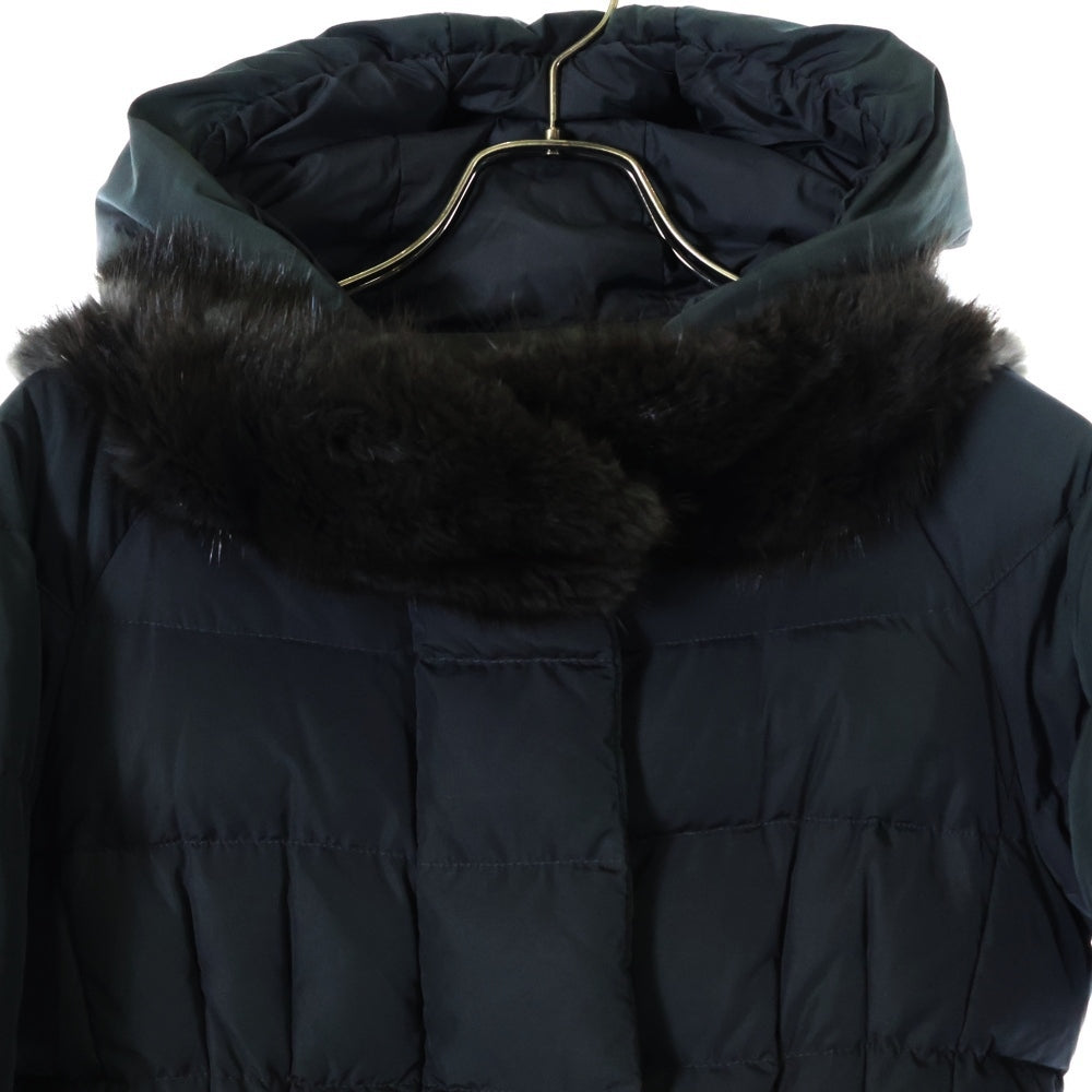 MONCLER(モンクレール) GRACIEUX ネックファーデザイン ジップアップダウンジャケット レディース ブラック 320934630110