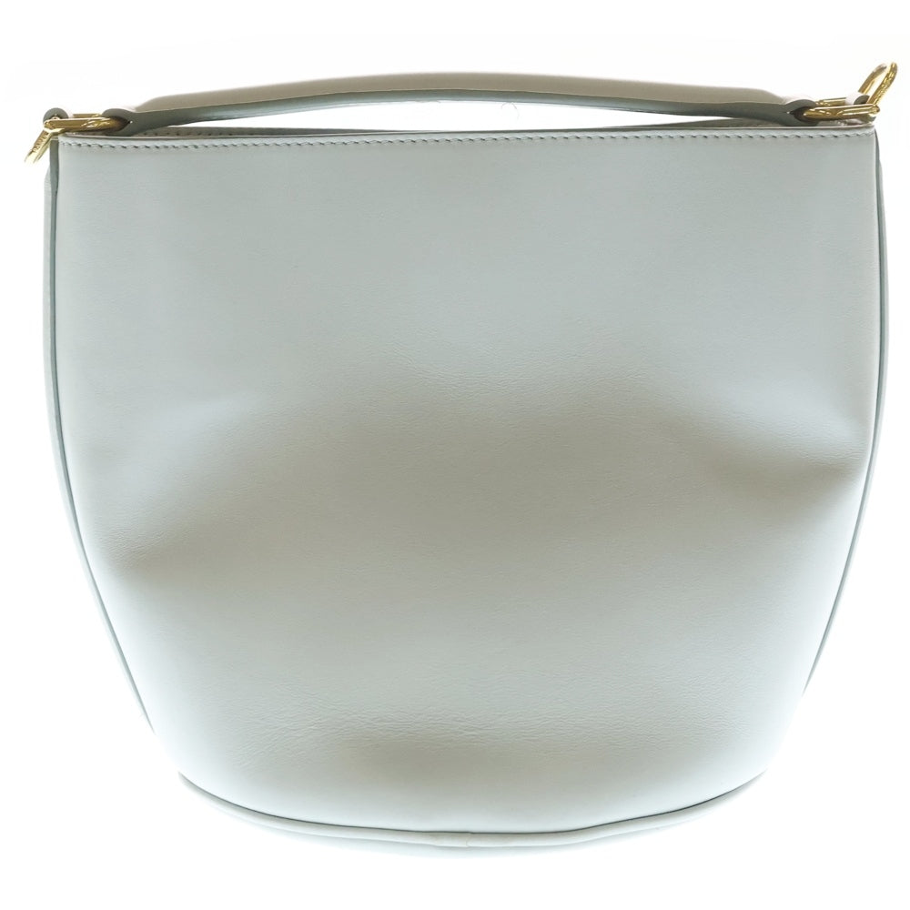 CELINE(セリーヌ) ティーン バケット16 2WAYバッグ ハンドバッグ ショルダーバッグ ライトブルー レザー ゴールド金具 レディース