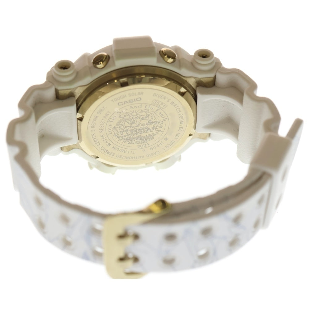 CASIO G-SHOCK(カシオ ジーショック) ×ICERC Japan FROGMAN フロッグマン 30周年モデル ゴールド文字盤 腕時計 ホワイト/ゴールド GW-8201K-7JK