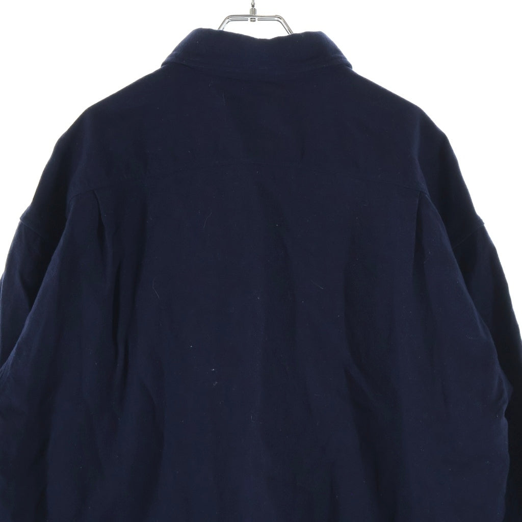 VISVIM(ヴィスヴィム) 25AW LUMBER MIL L/S ランバーミル 長袖 ウールシャツ ネイビー 0125205011014