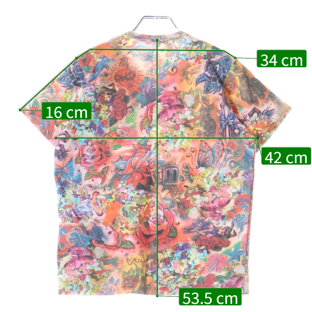 COMME des GARCONS(コムデギャルソン) 04SS 花柄プリント コットン半袖Tシャツ マルチ GM-T045 AD2003