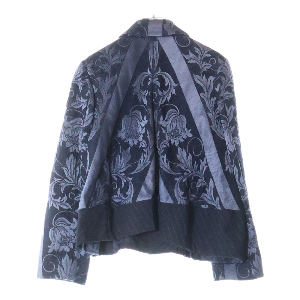 COMME des GARCONS(コムデギャルソン) 90SS レースドッキング 総柄ジャケット ネイビー レディース GJ-11010S AD1992