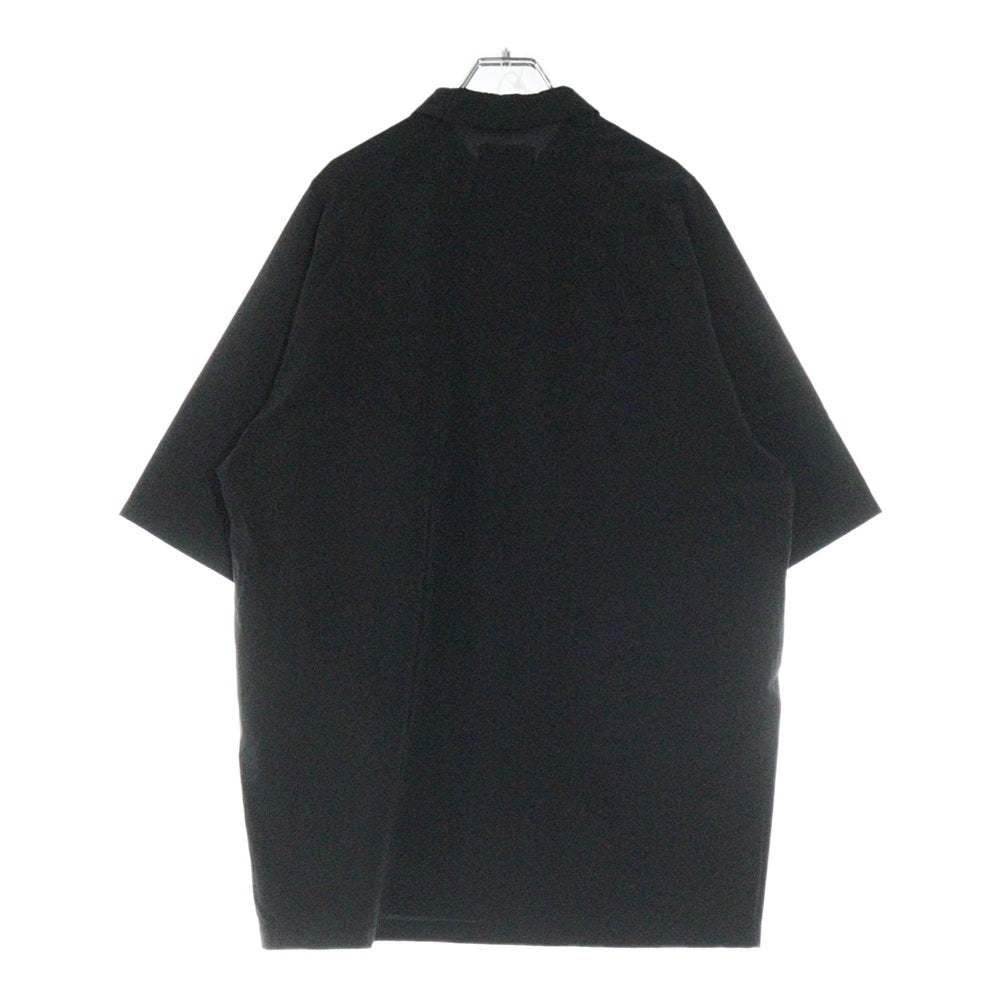 TEATORA(テアトラ) CAPSULESNAP POLO SHIRT DOCTOROID カプセルスナップボタン ナイロン 半袖 ポロシャツ ブラック TT-POLO-DR