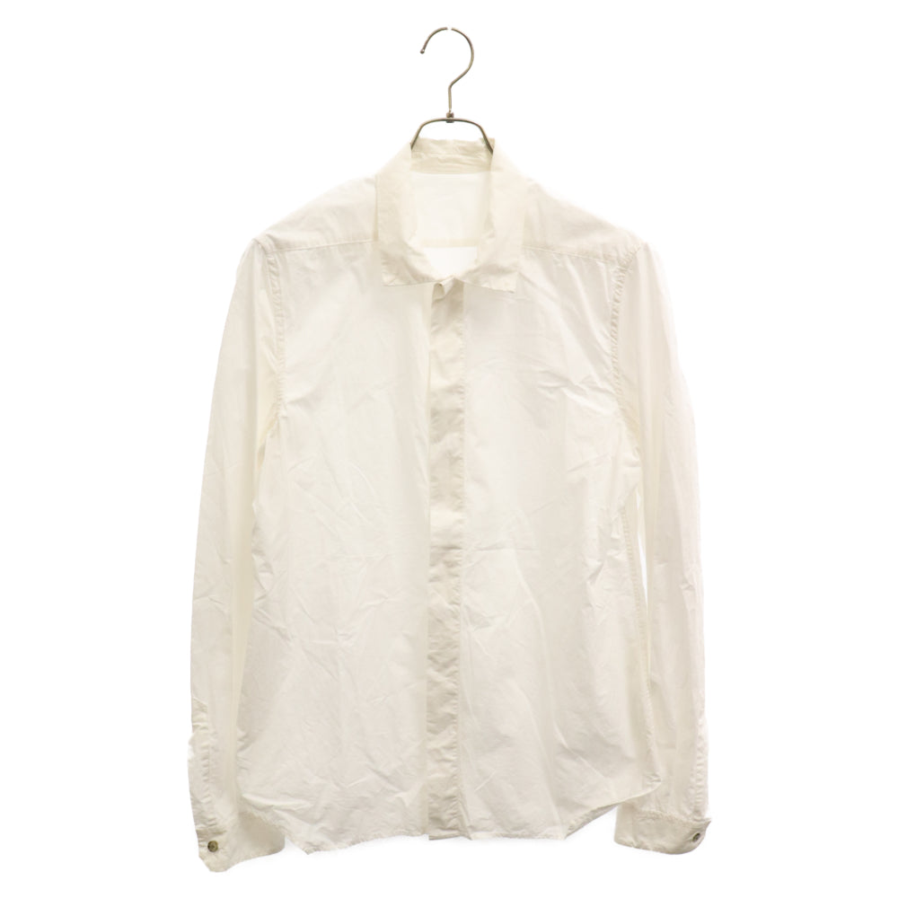 Rick Owens(リックオウエンス) 20AW PERFORMA OFFICE SHIRT オアフォーマオフィス長袖シャツ RU20F3299-P ホワイト