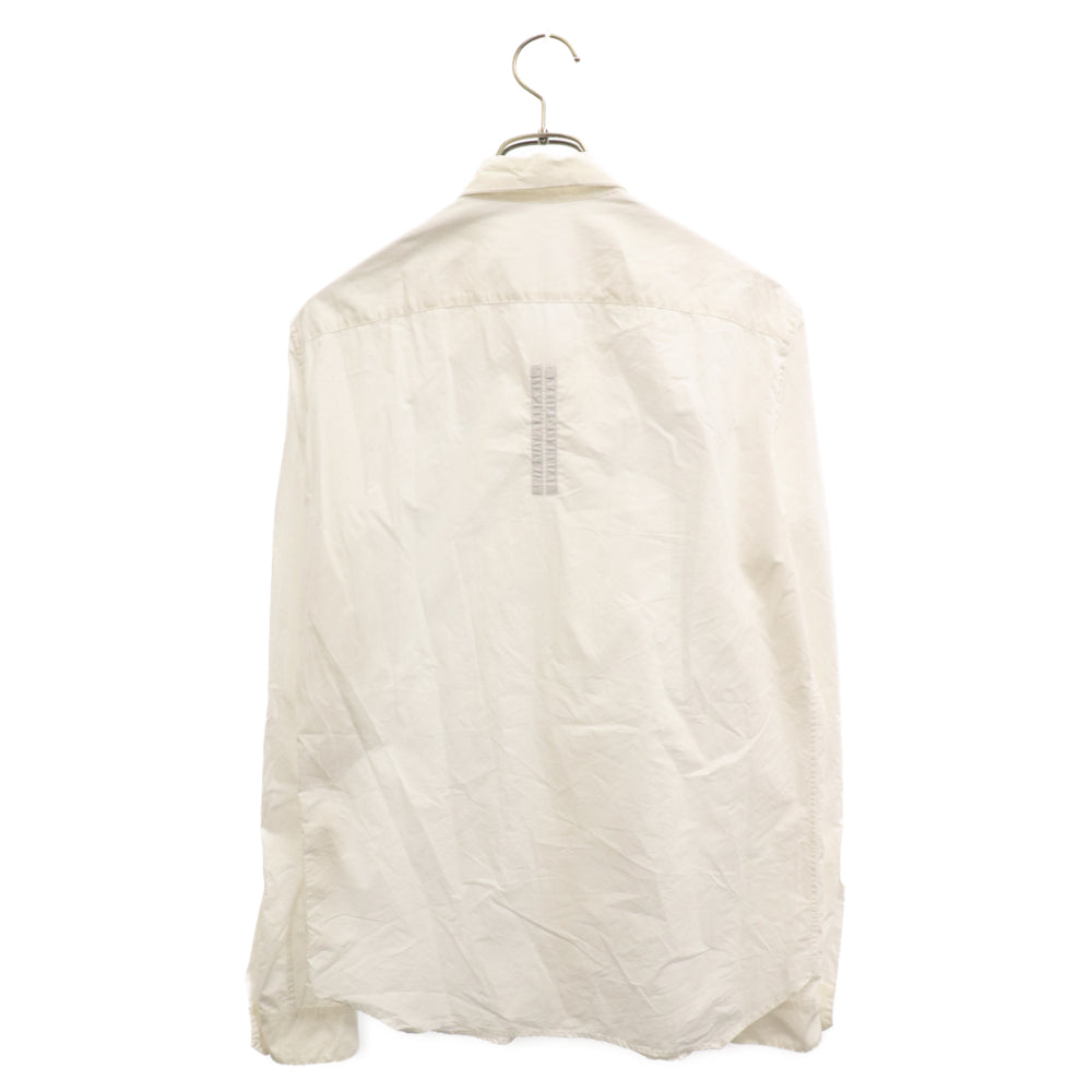Rick Owens(リックオウエンス) 20AW PERFORMA OFFICE SHIRT オアフォーマオフィス長袖シャツ RU20F3299-P ホワイト