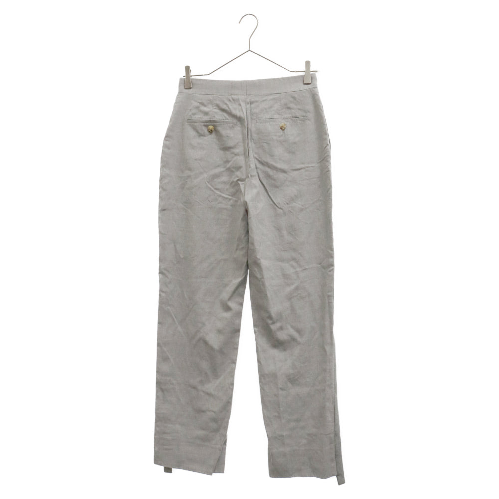 BURBERRY(バーバリー) サイドラインテーラードウールスラックスパンツ 4560422 グレー レディース