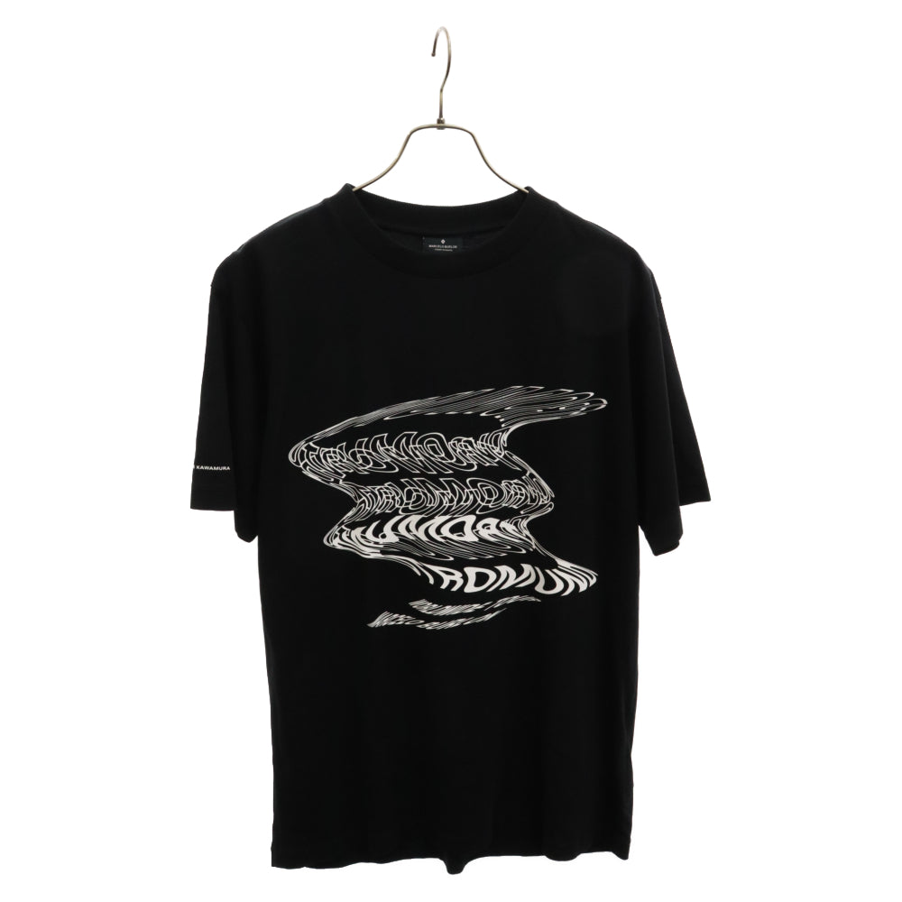 MARCELO BURLON(マルセロバーロン) CTROMUNDO TEE グラフィックプリント半袖Tシャツ CMAA018G19JER006 ブラック