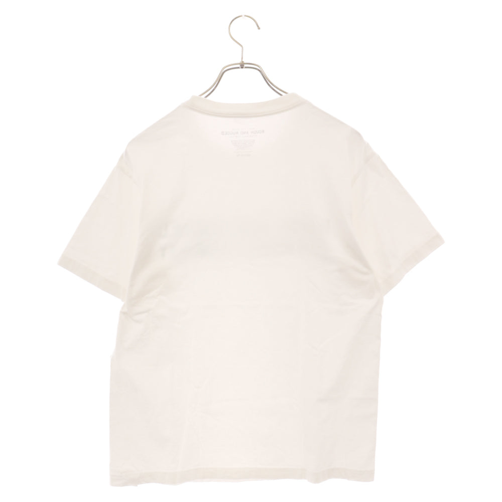 ROUGH AND RUGGED(ラフアンドラゲッド) 23AW DESIGN CT-01 ロゴプリントクルーネック半袖Tシャツ ホワイト