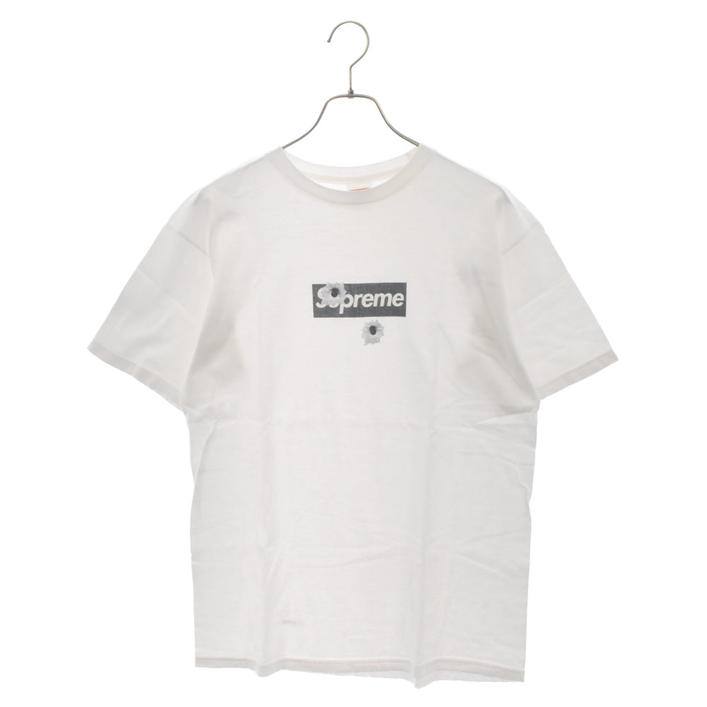 SUPREME(シュプリーム) 12AW Bullet Box Logo Tee 渋谷オープン記念 ブレットボックスロゴ半袖Tシャツ ホワイト/ブラック