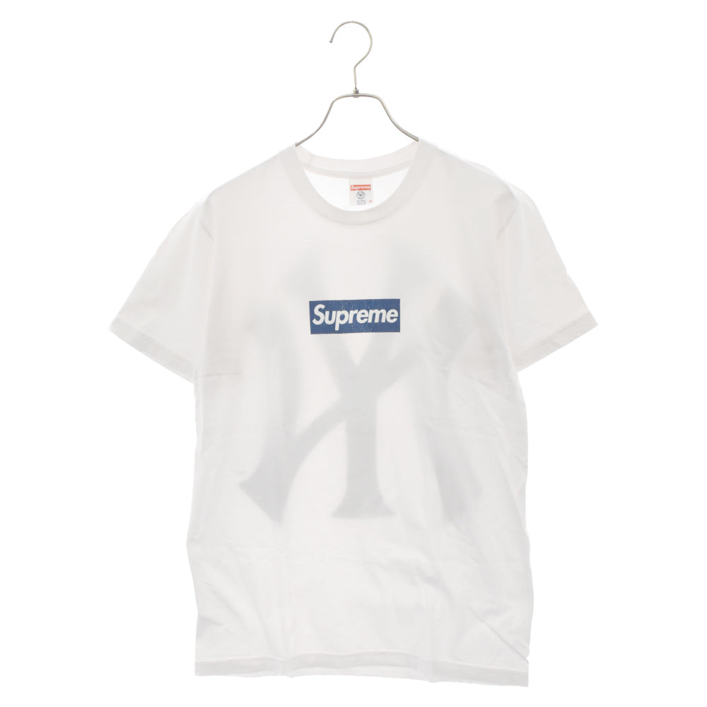 SUPREME(シュプリーム) 15SS ×New York Yankees Box Logo Tee ニューヨークヤンキース ボックスロゴ半袖Tシャツ ホワイト