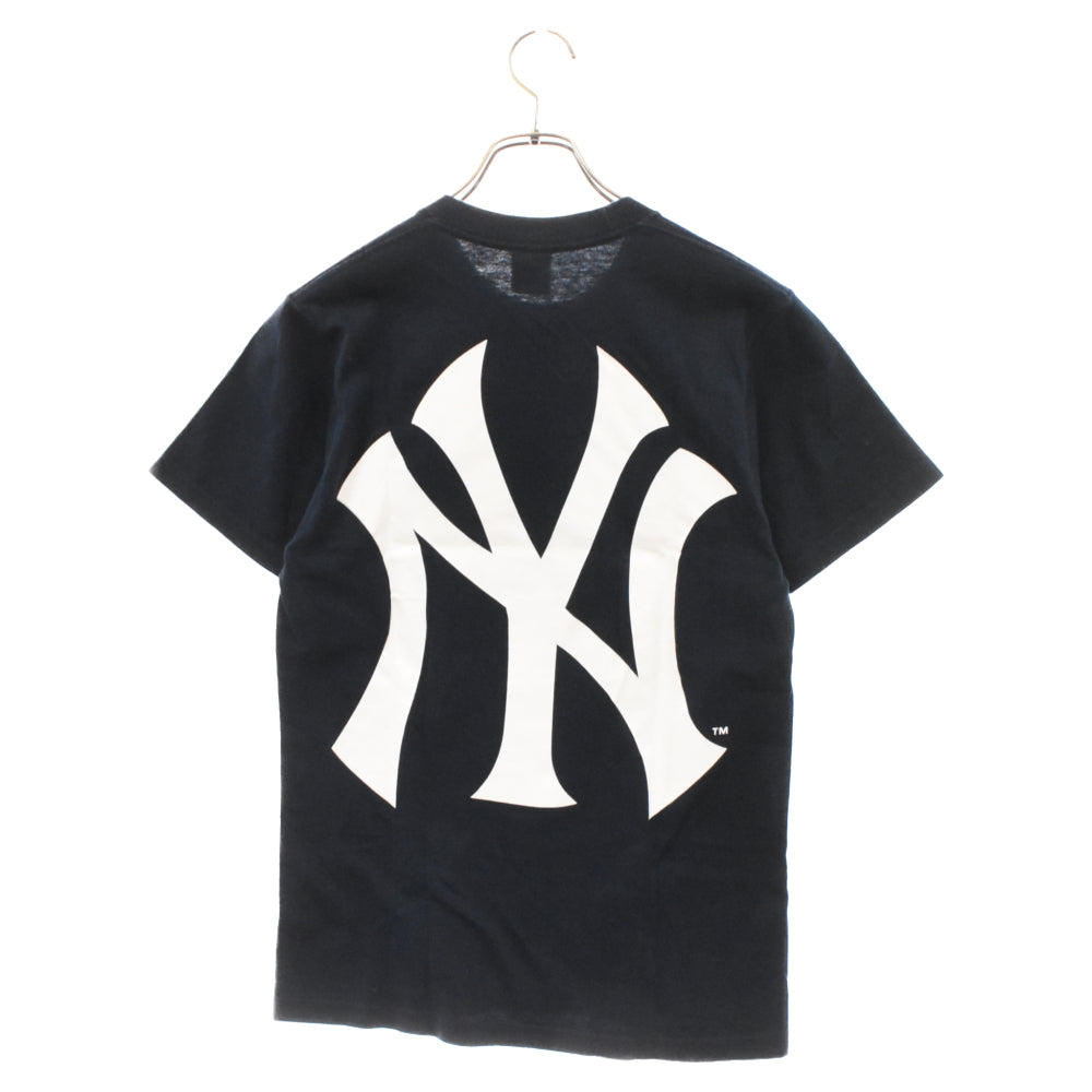 SUPREME(シュプリーム) 15SS ×New York Yankees Box Logo Tee ニューヨークヤンキース ボックスロゴ半袖Tシャツ ネイビー