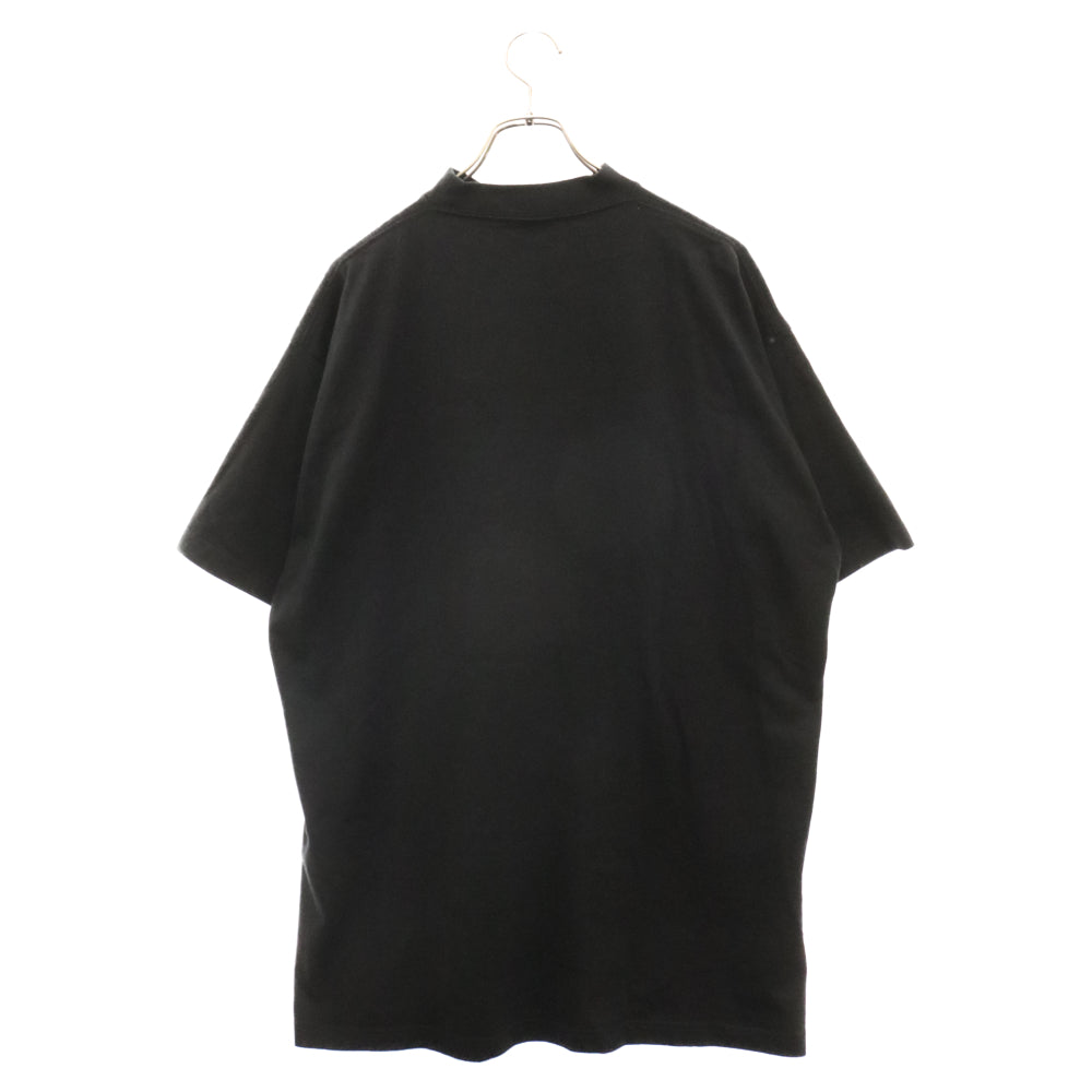 BALENCIAGA(バレンシアガ) 23SS ×adidas アディダス トレフォイルロゴオーバーサイズ半袖Tシャツ 723976 TNVN8 ブラック