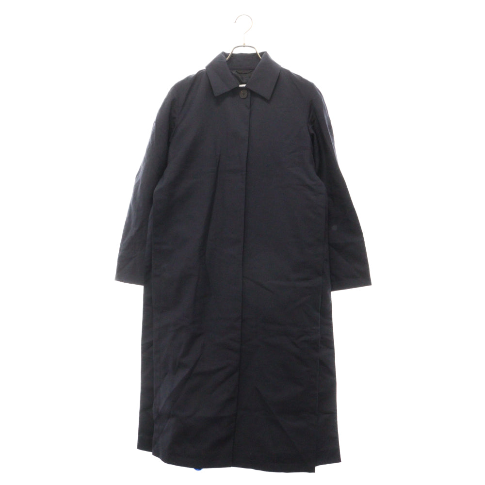 JIL SANDER(ジルサンダー) スパンコールデザイン プリーツステンカラーコート ネイビー レディース