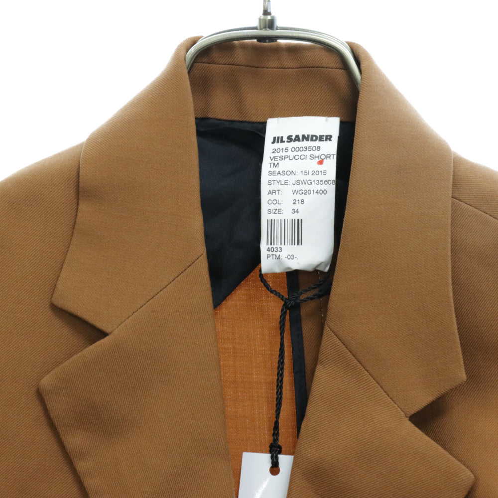 JIL SANDER(ジルサンダー) 2Bショートテーラードジャケット JSWG135608 ブラウン レディース サンプル品