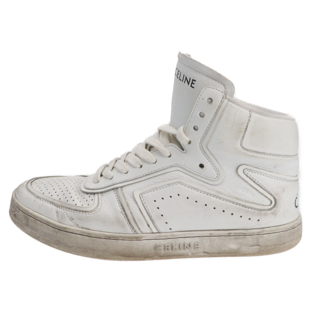 CELINE(セリーヌ) Z TRAINER Zトレイナー レザーハイカットスニーカー MU1200 ホワイト