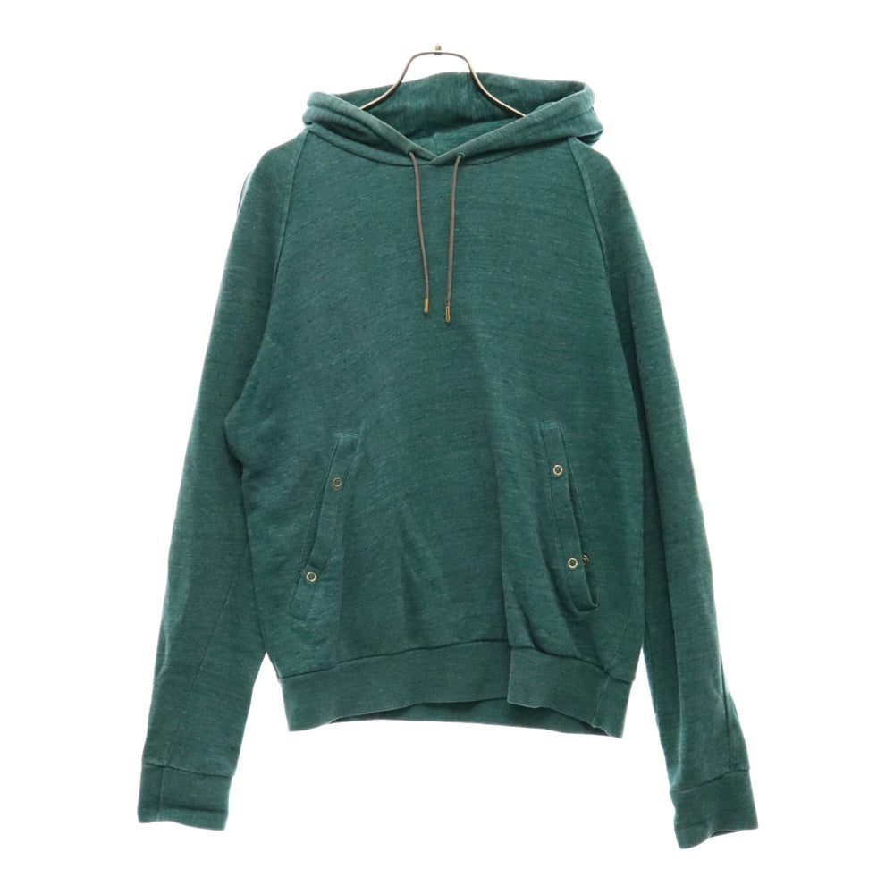Paul Smith(ポールスミス) グリーン ボタンポケット プルオーバーフーディー パーカー