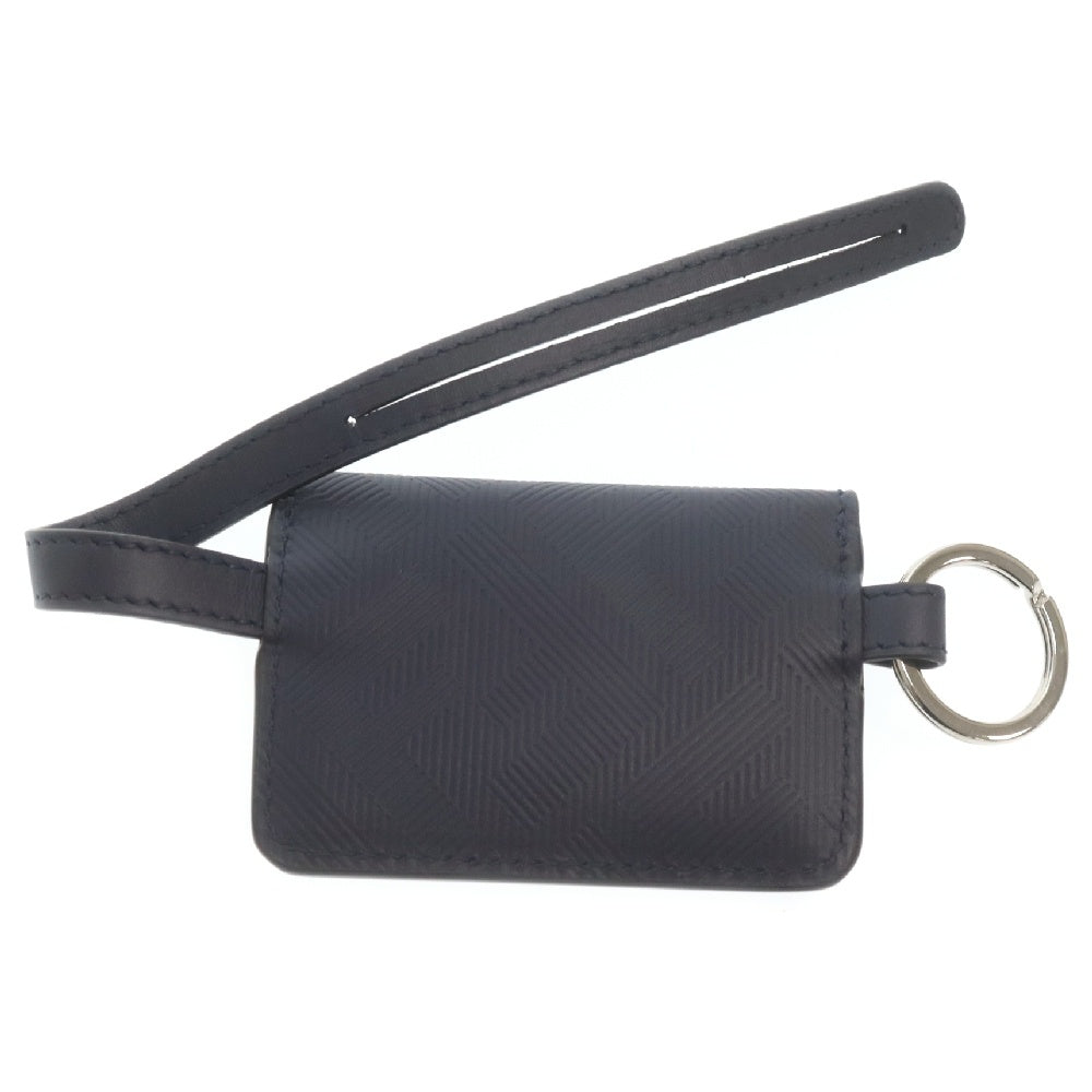 FENDI(フェンディ) 7AS121 バゲット ストラップ付 カードホルダー ネイビー レザー