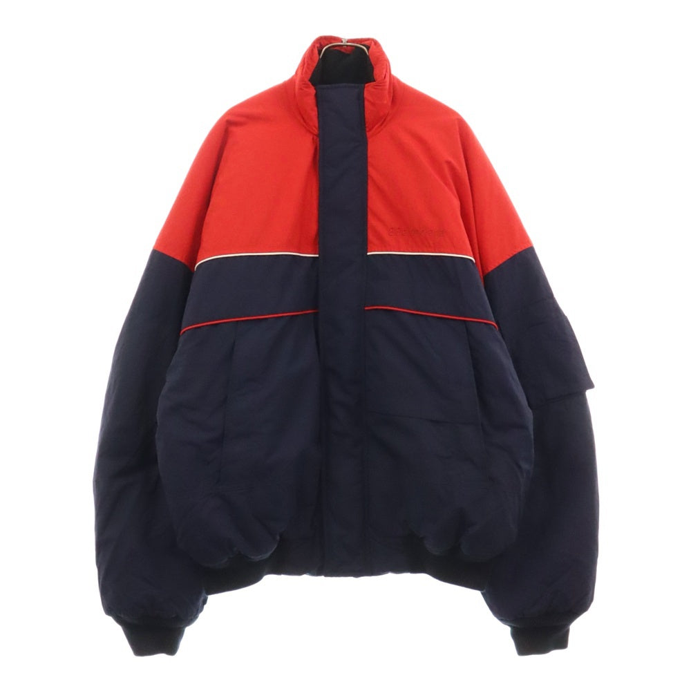 BALENCIAGA(バレンシアガ) Ski Bomber Jacket 647640 スキー ボンバージャケット ナイロンジップアップ ネイビー/レッド