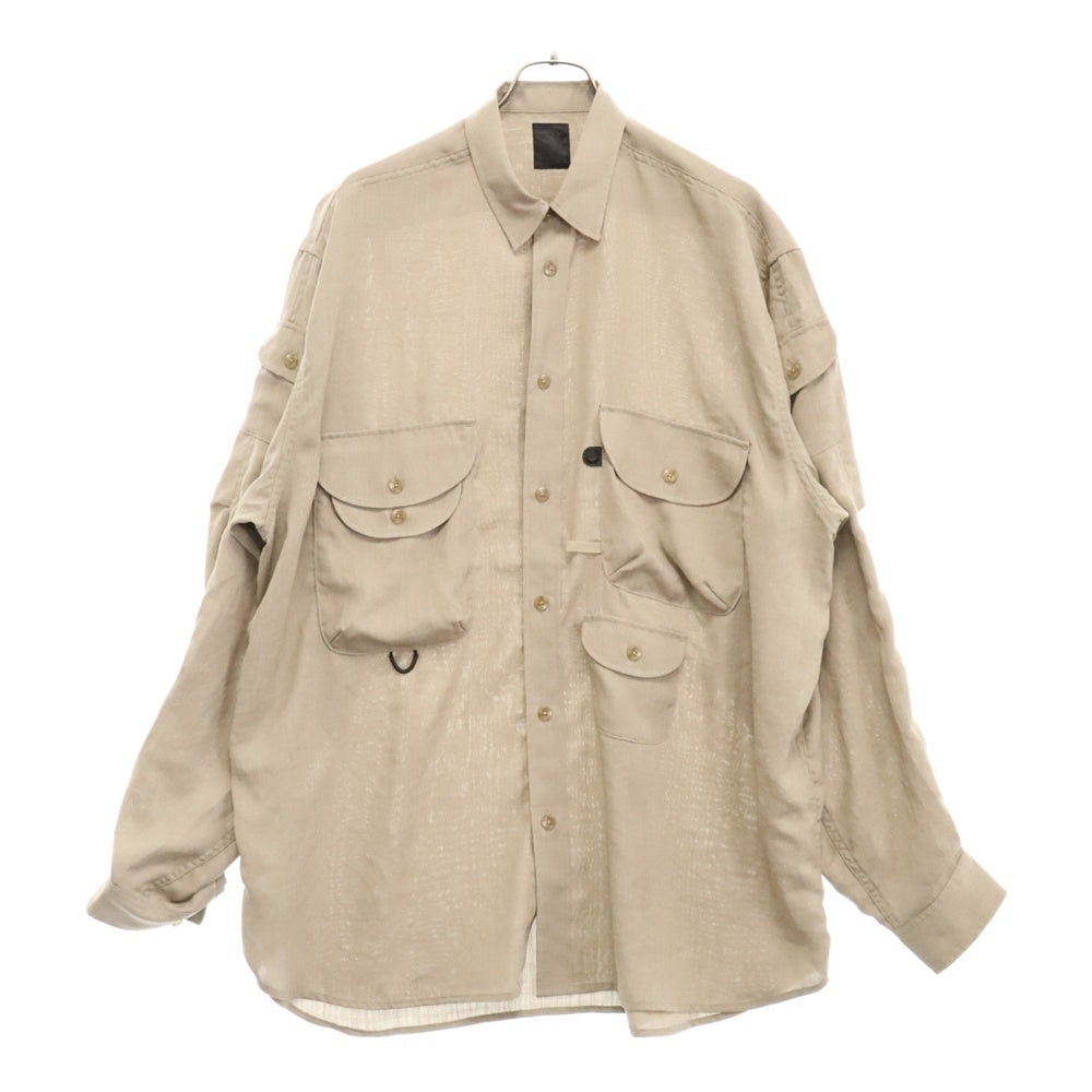 DAIWA PIER39(ダイワ ピアサーティナイン) TECH BOMBAY SAFARI SHIRTS BE-80022 テック ボンベイ サファリ ミリタリー 長袖シャツ ベージュ