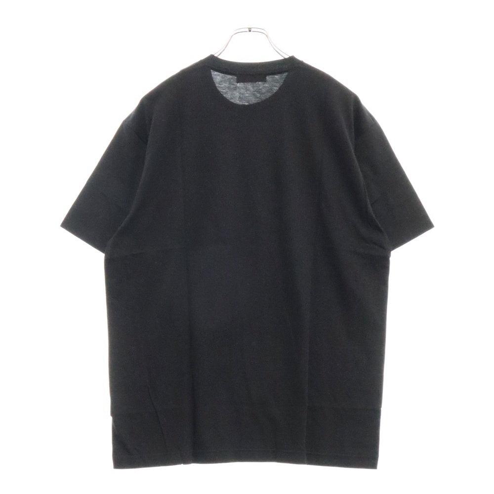 GOD SELECTION XXX(ゴッドセレクショントリプルエックス) シンプルロゴプリント半袖Tシャツ ブラック
